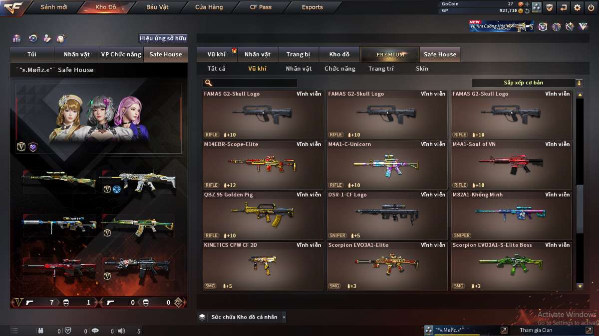 shop acc cf uy tin gia re